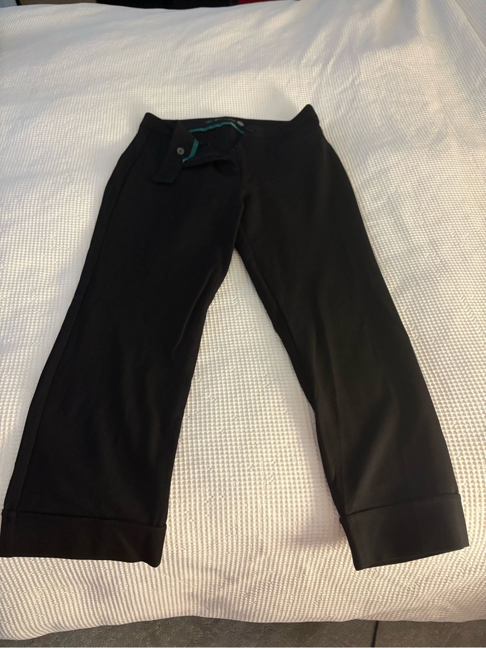 Betabrand Black Petite Trousers with cuff